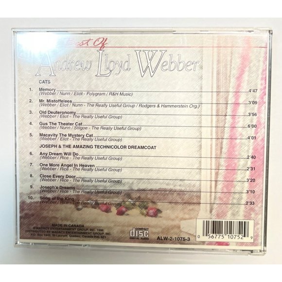 The Best of Andrew Lloyd Webber 3 Volume CD Set Soundtrack Musicals 30 Songs - Picture 6 of 9